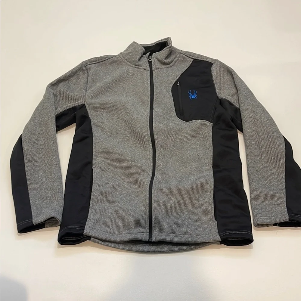 Spyder Gray and Black Full-Zip Jacket